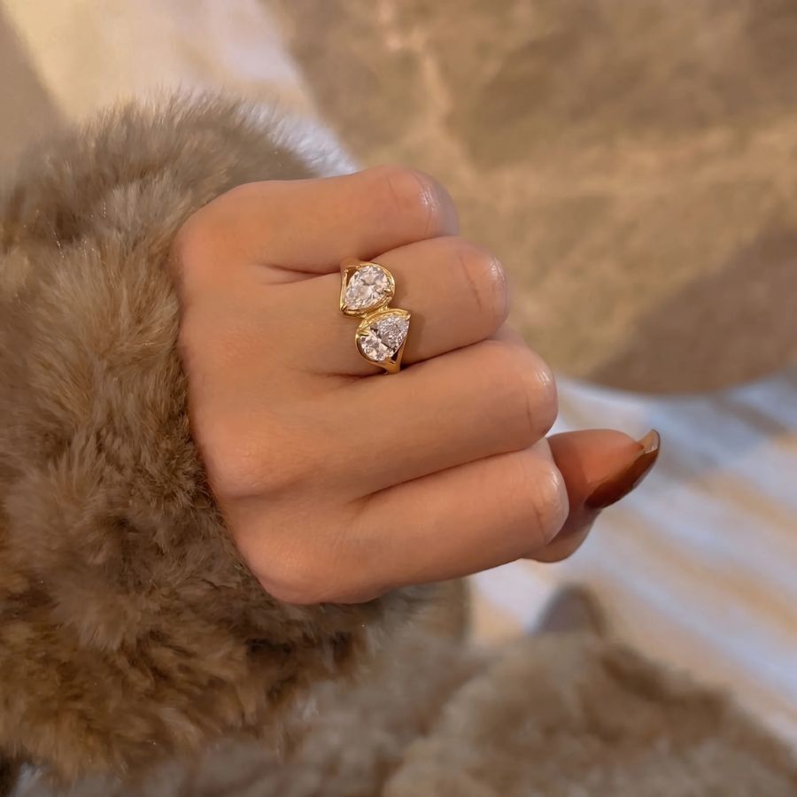 Anillo Toi Et Moi Pear