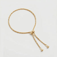 Pulsera Ajustable - Cadena Veneciana Lisa Oro