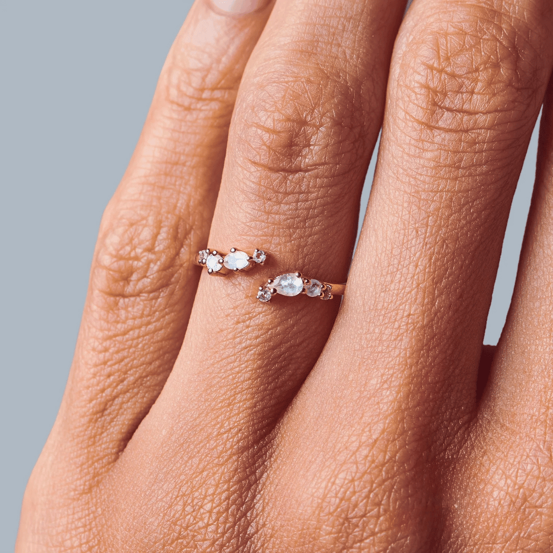 Adjustable Moonstone Ring - Serpentine - View 2