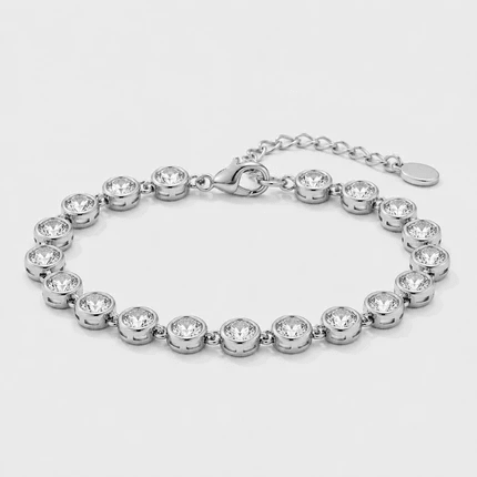 Pulsera Tennis - Mini Perlas Oro