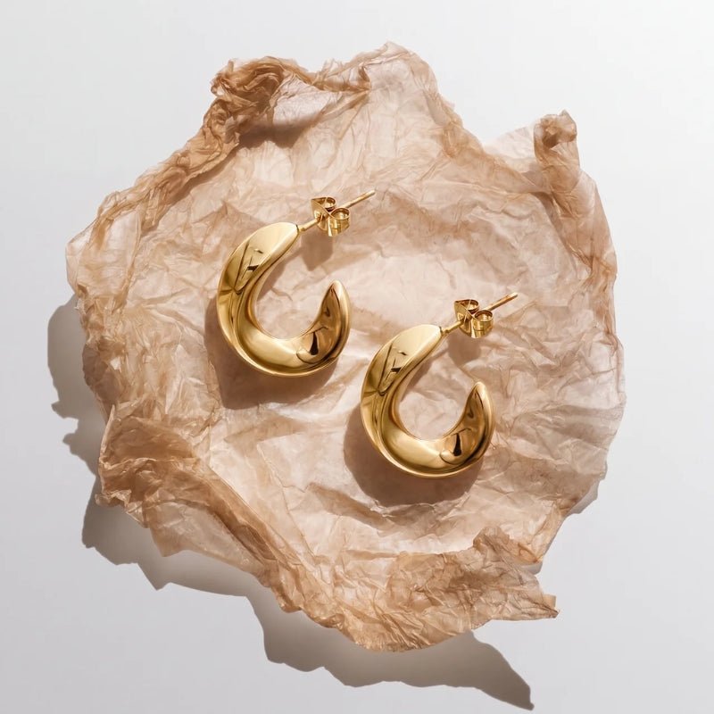 Pendientes Aro Oro - Nadine Imponente