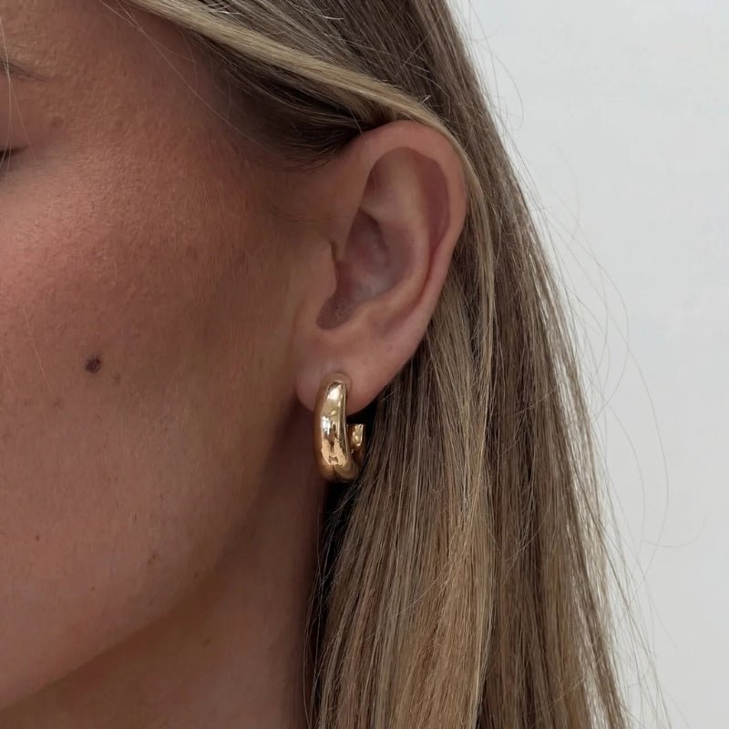 Pendientes Aro Oro - Nadine Imponente