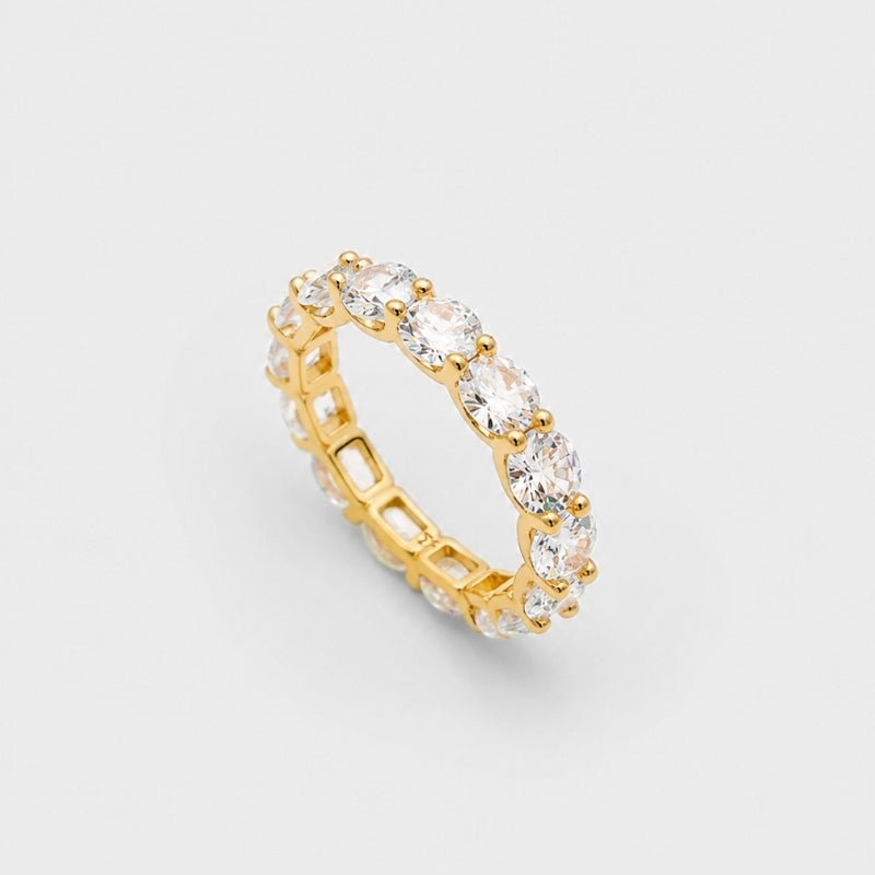 Anillo Cluster Pavé CZ - Macie