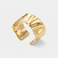 Brazalete Rígido Oro - Mirage Ondulado Pulido