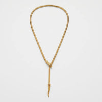 Collar Cadena Serpiente Lisa - Oro