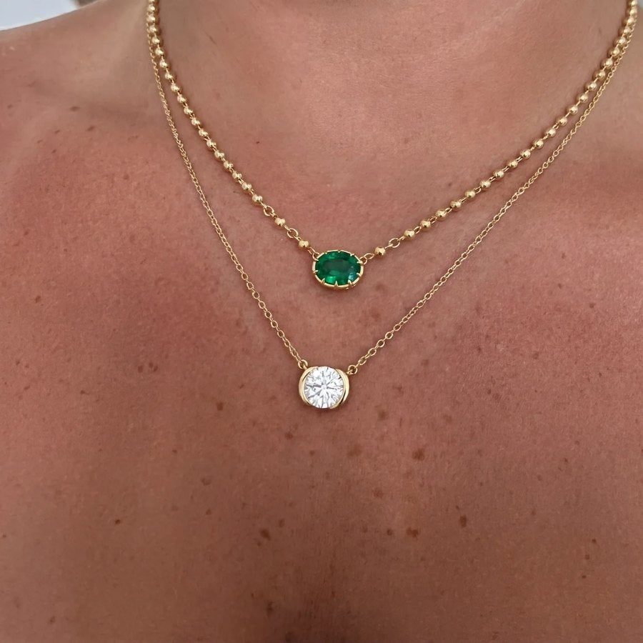 East-West Emerald Necklace