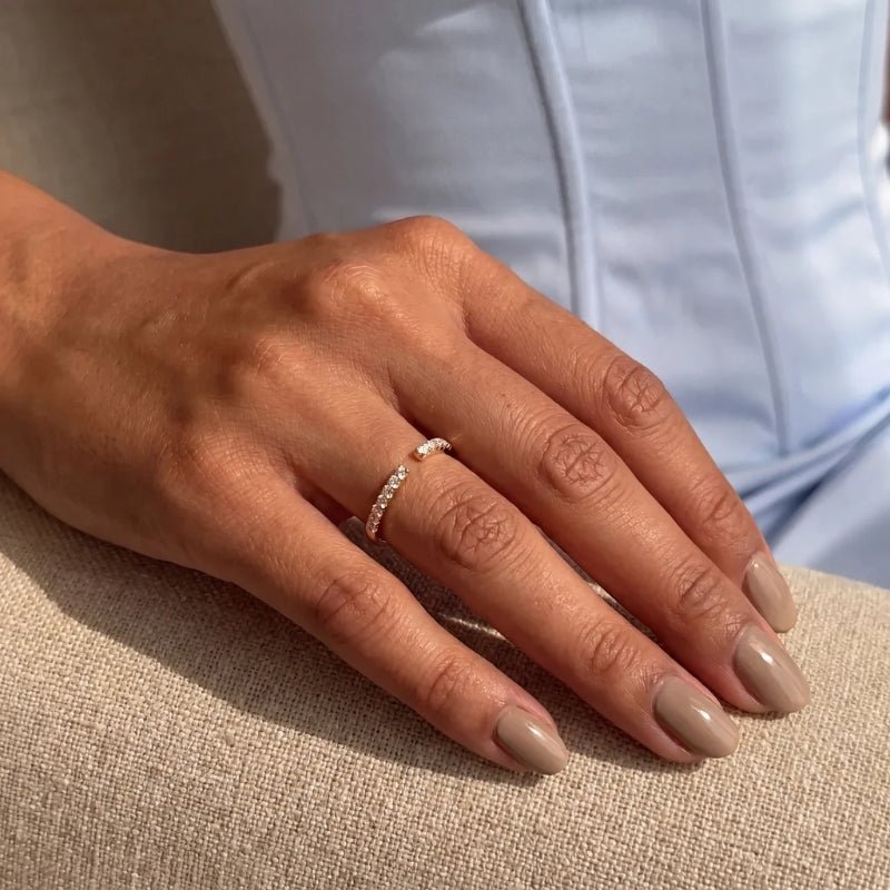 Anillo Ajustable - Halo Celestial Circonita