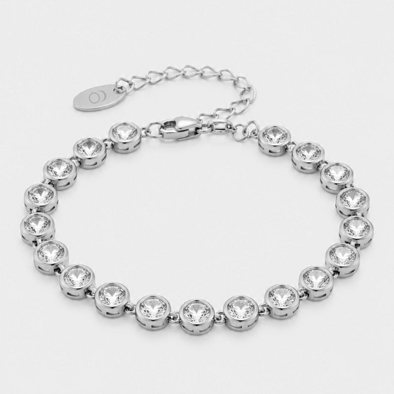 Pulsera Tennis - Mini Perlas Oro