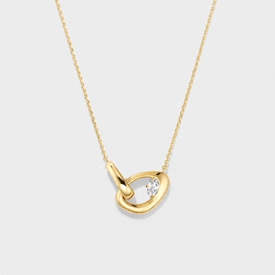 CZ Love Knot Necklace