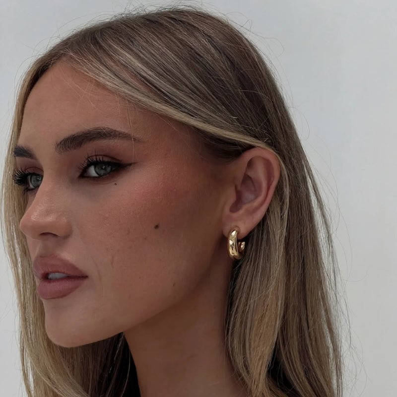 Pendientes Aro Oro - Nadine Imponente