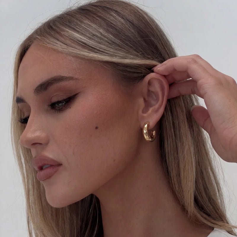 Pendientes Aro Oro - Nadine Imponente