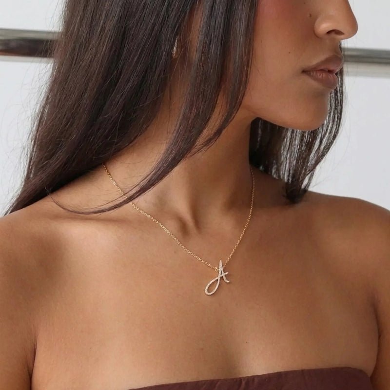 Collar Inicial - Sydney Script Oro
