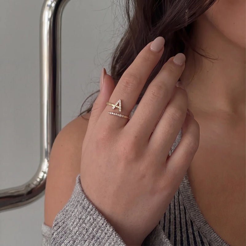 Anillo Inicial - Pavé Helado Ajustable Oro