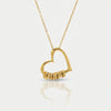 Collar Corazón Grabado - Nombre Oro Personalizado