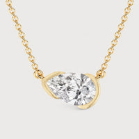 Collar Lágrima Moissanite